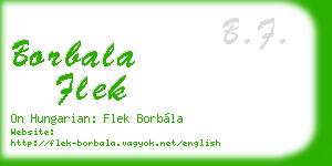 borbala flek business card